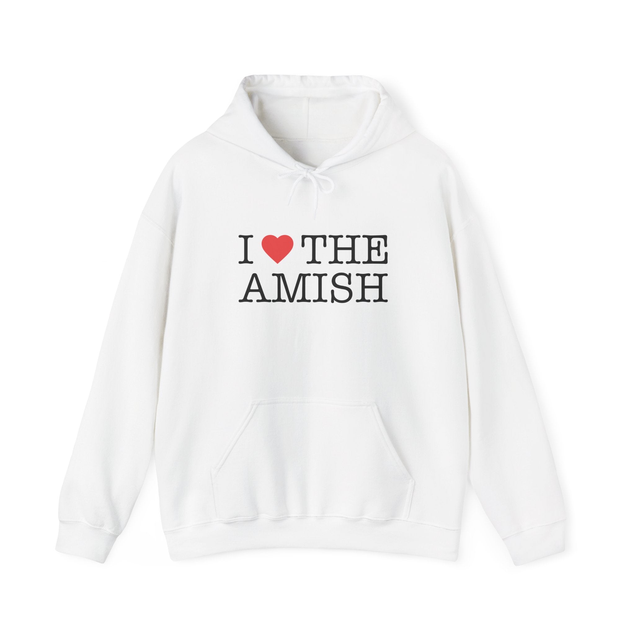 I HEART THE AMISH - White Hoodie