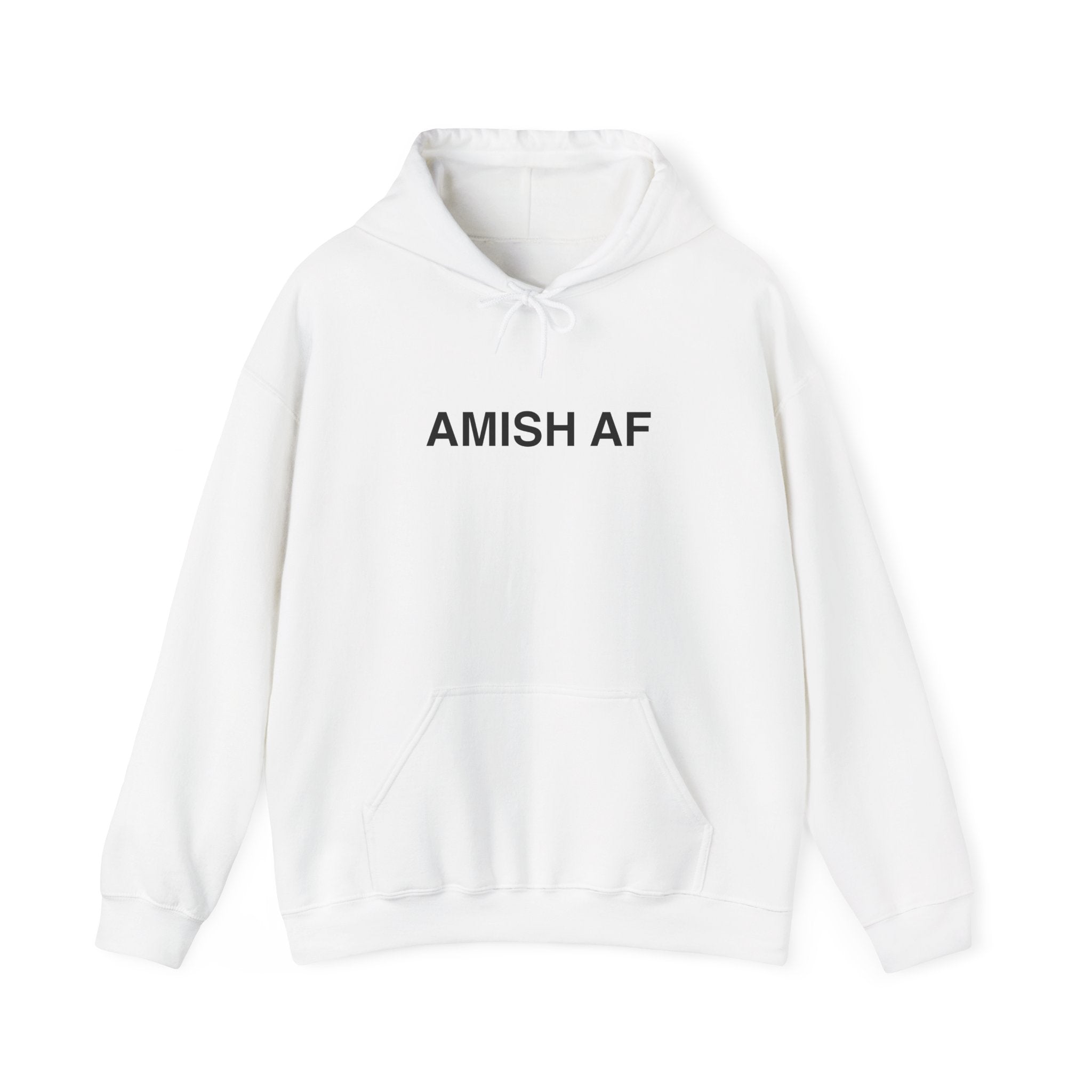AMISH AF - White Hoodie