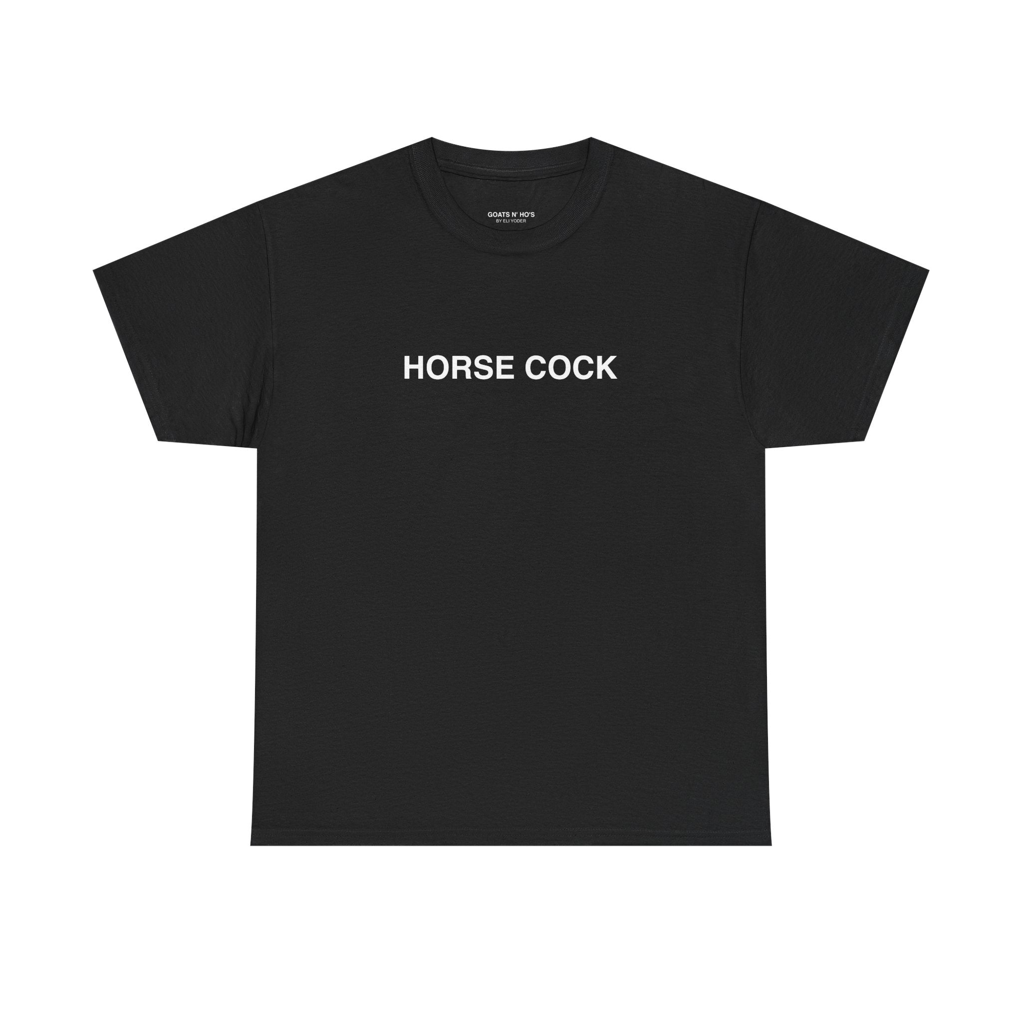 HORSE COCK - Graphic Black Tee