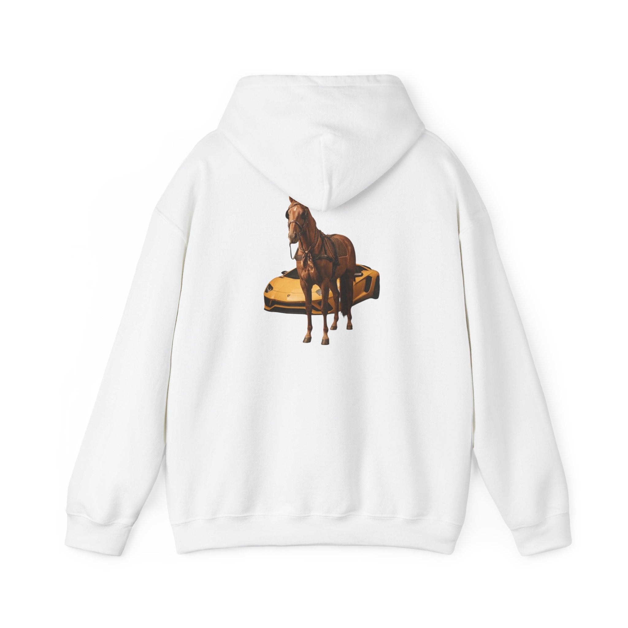 HORSEPOWER - Graphic White Hoodie