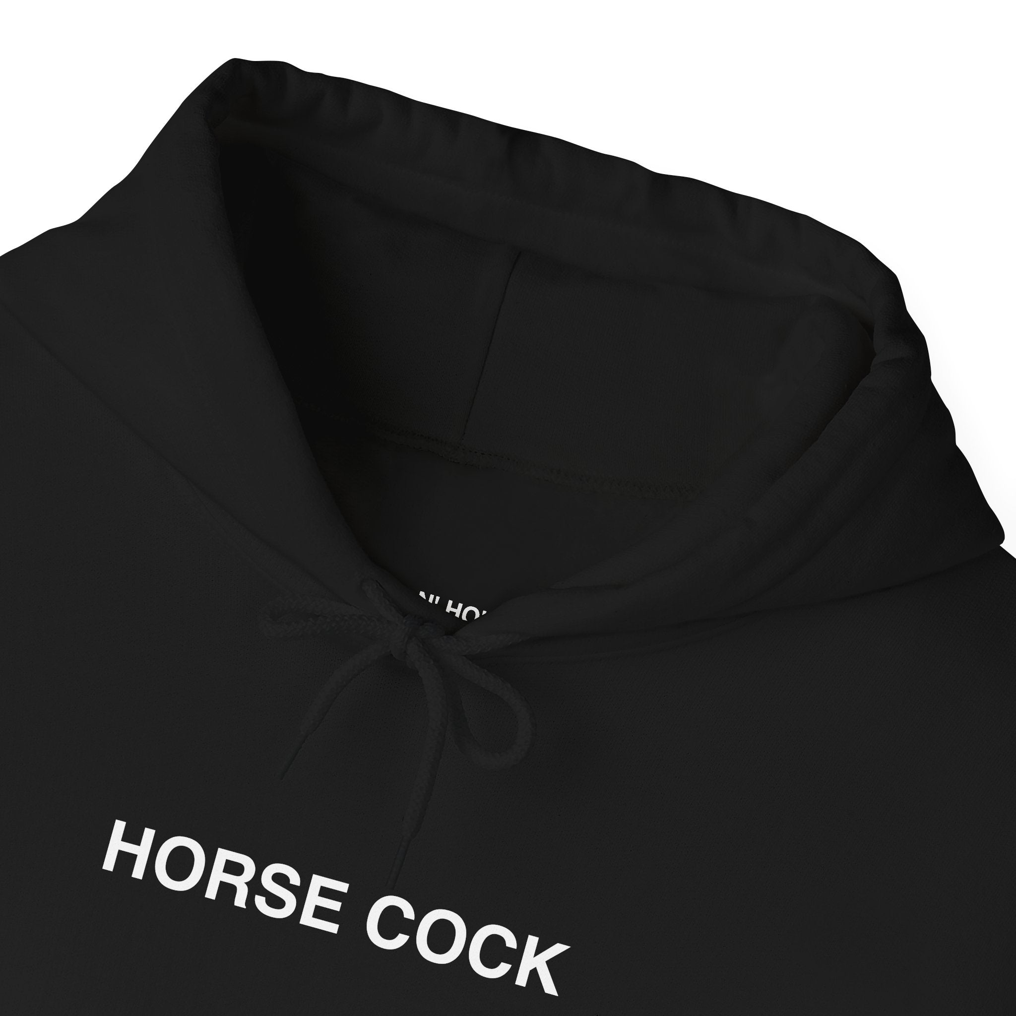 HORSE COCK - Graphic Black Hoodie