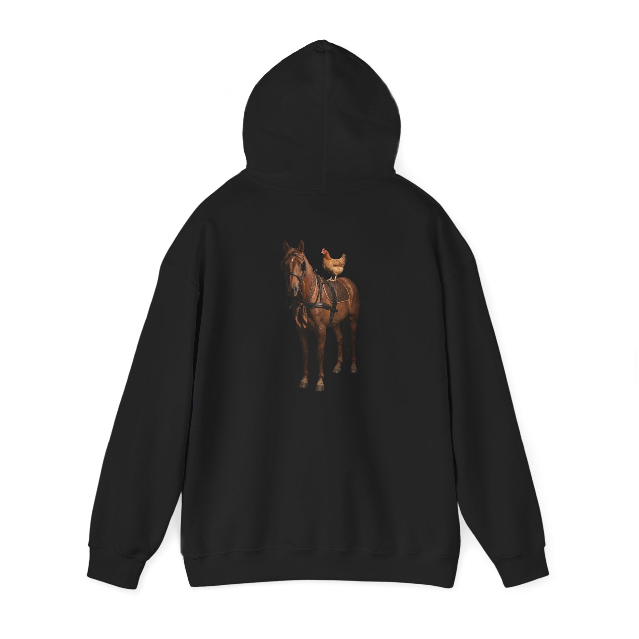 HORSE COCK - Graphic Black Hoodie