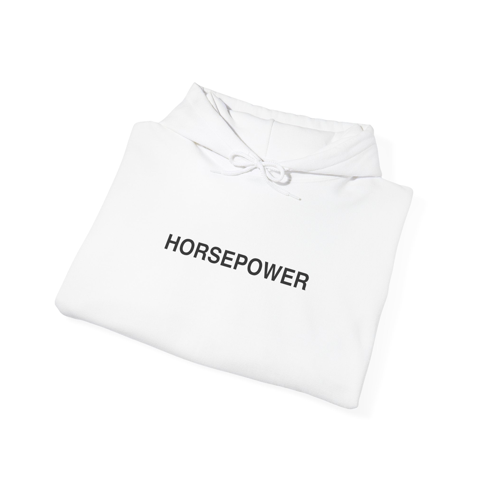 HORSEPOWER - Graphic White Hoodie