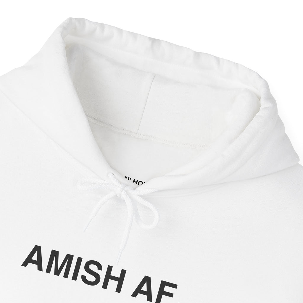 AMISH AF - White Hoodie