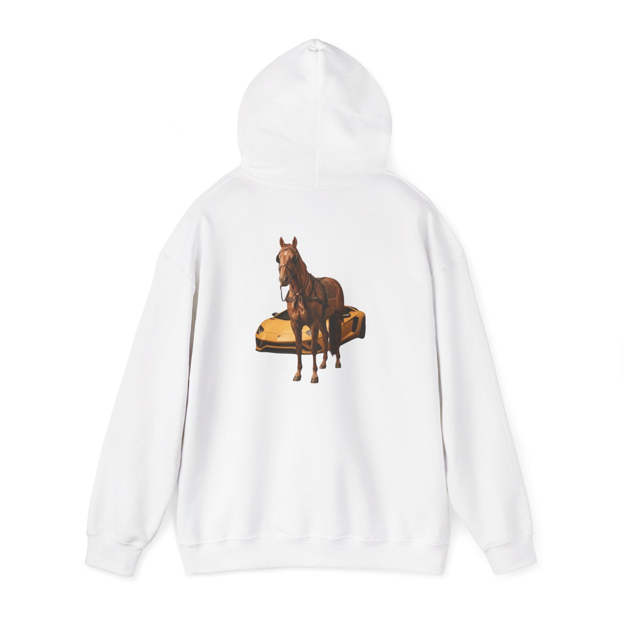 HORSEPOWER - Graphic White Hoodie