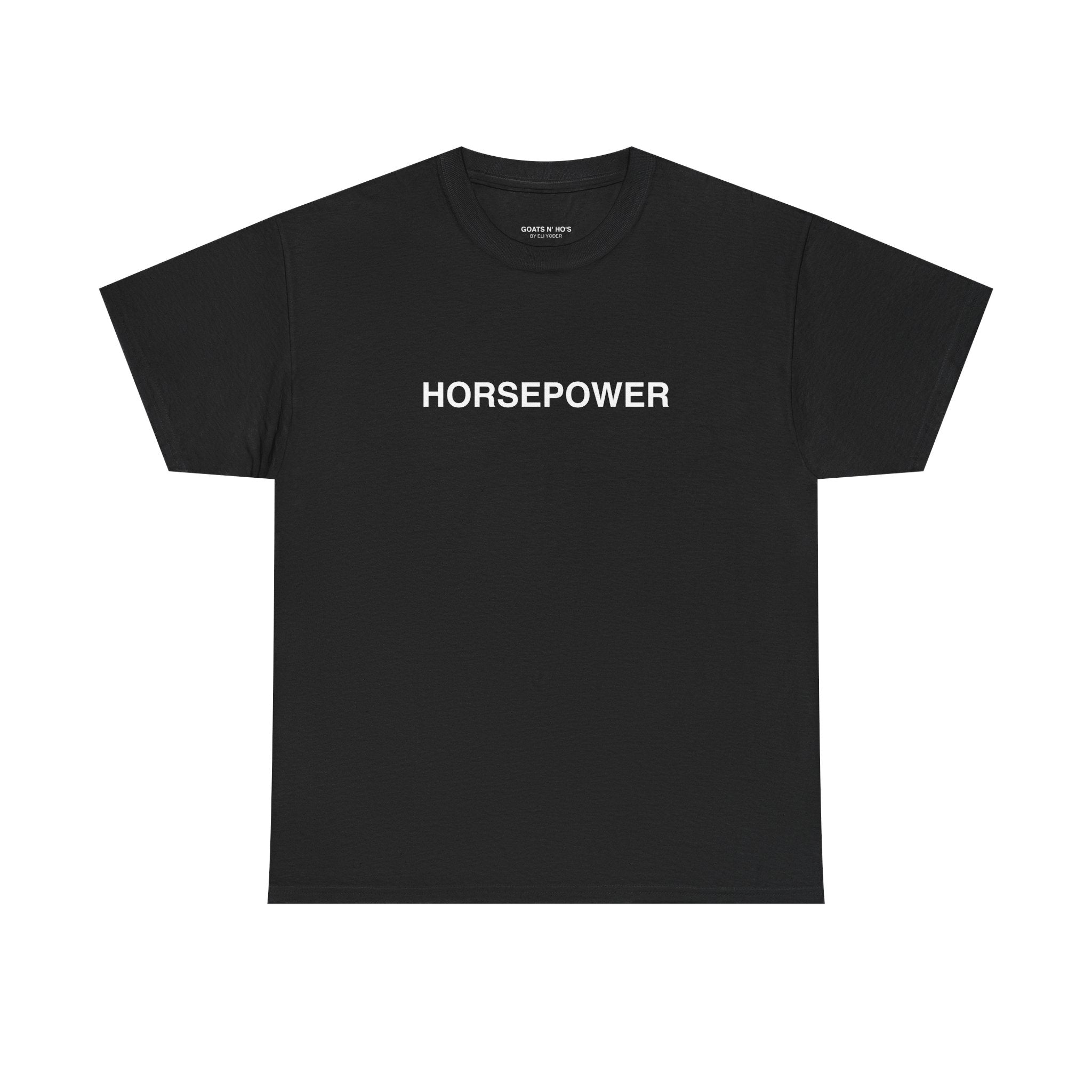 HORSEPOWER - Graphic Black Tee