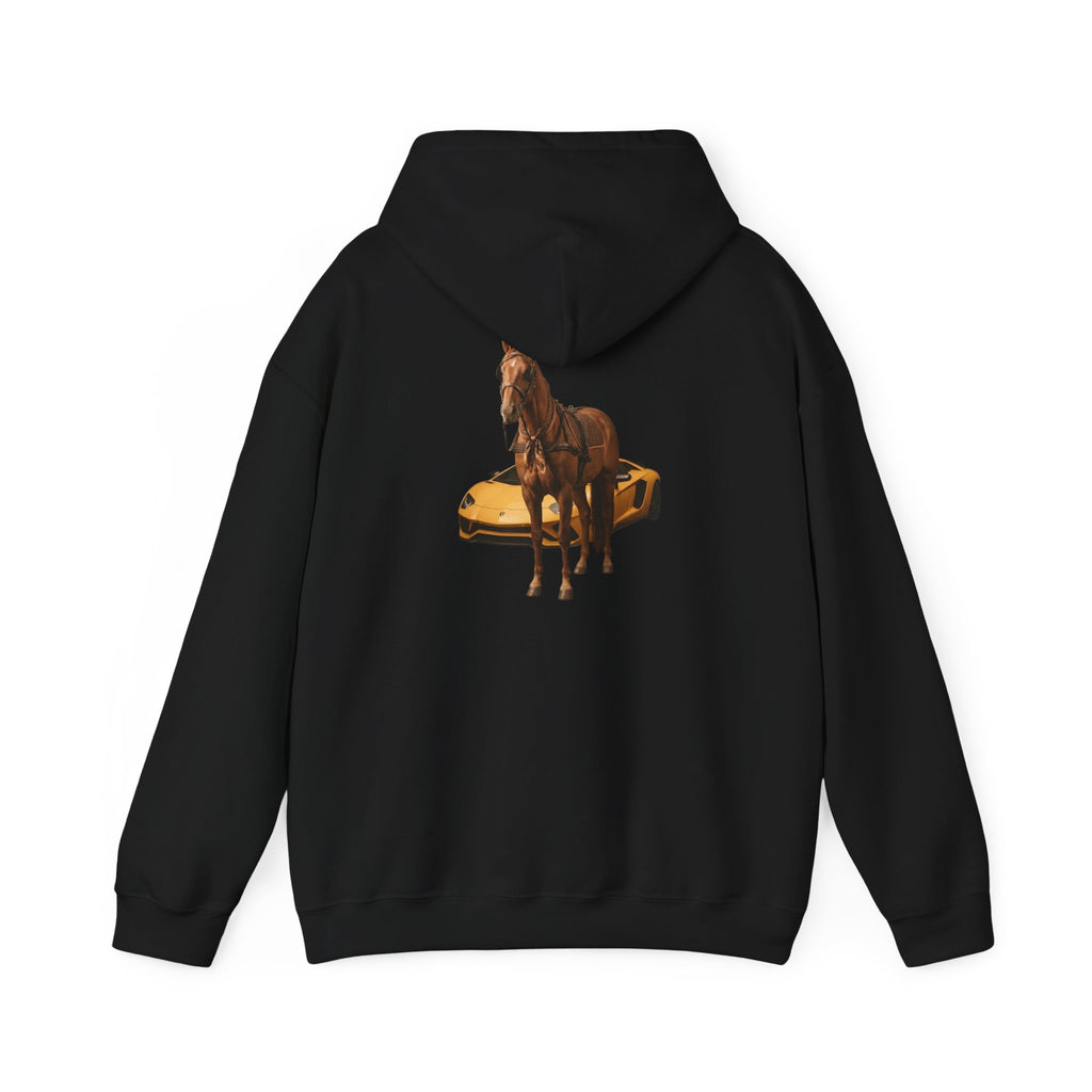 HORSEPOWER - Graphic Black Hoodie