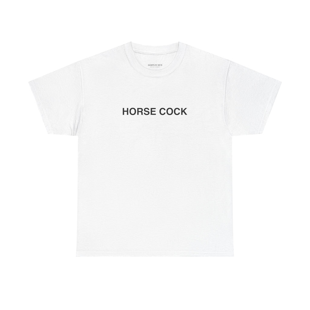 HORSE COCK - Graphic White Tee