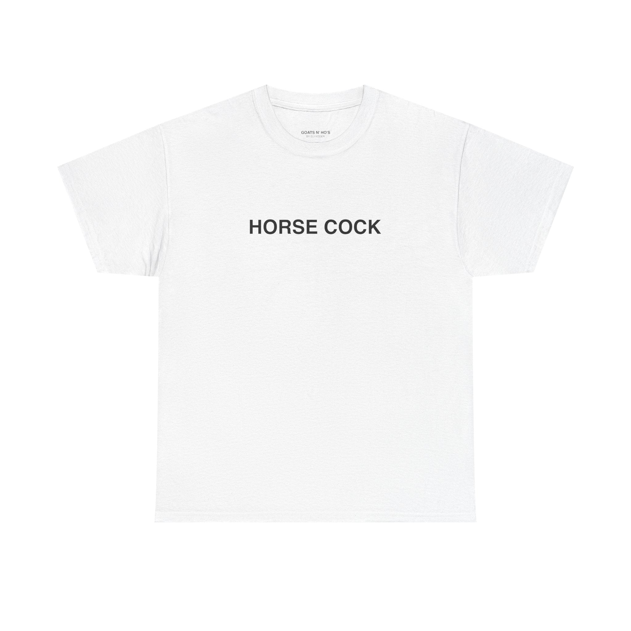 HORSE COCK - Graphic White Tee