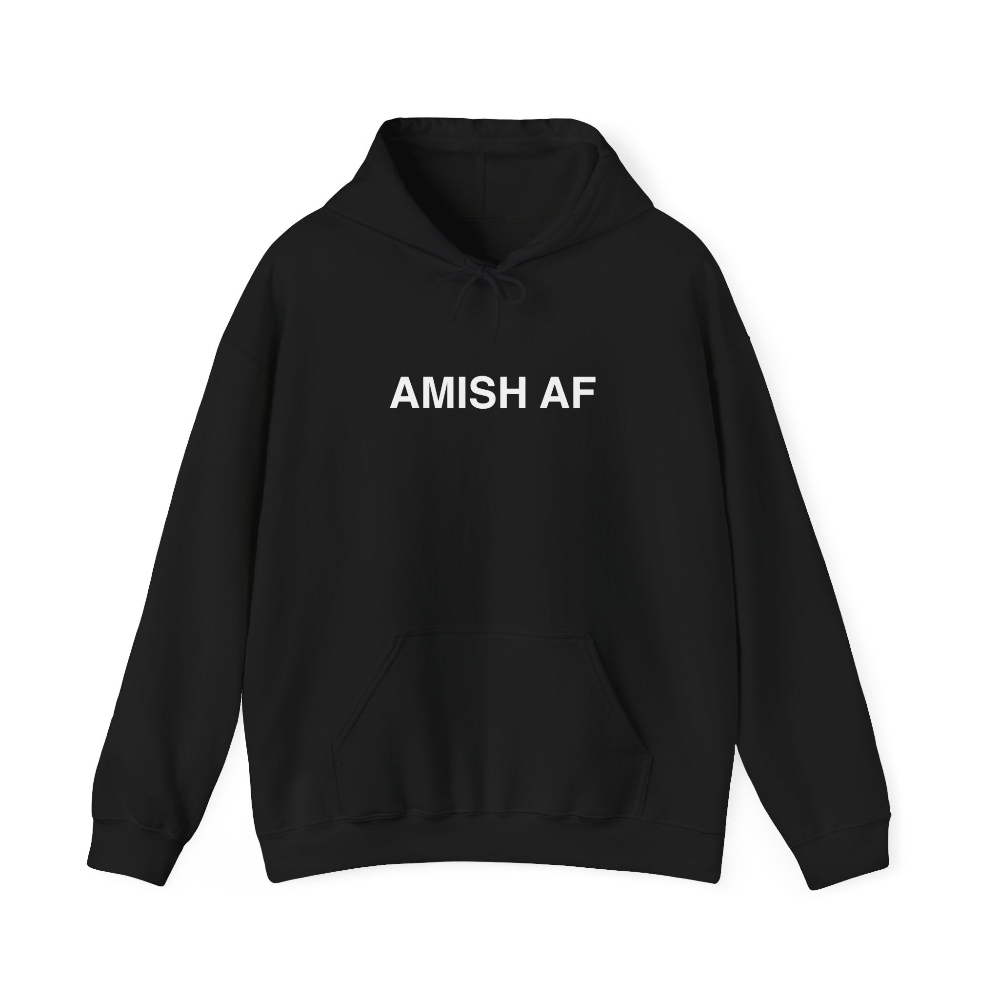 AMISH AF - Black Hoodie