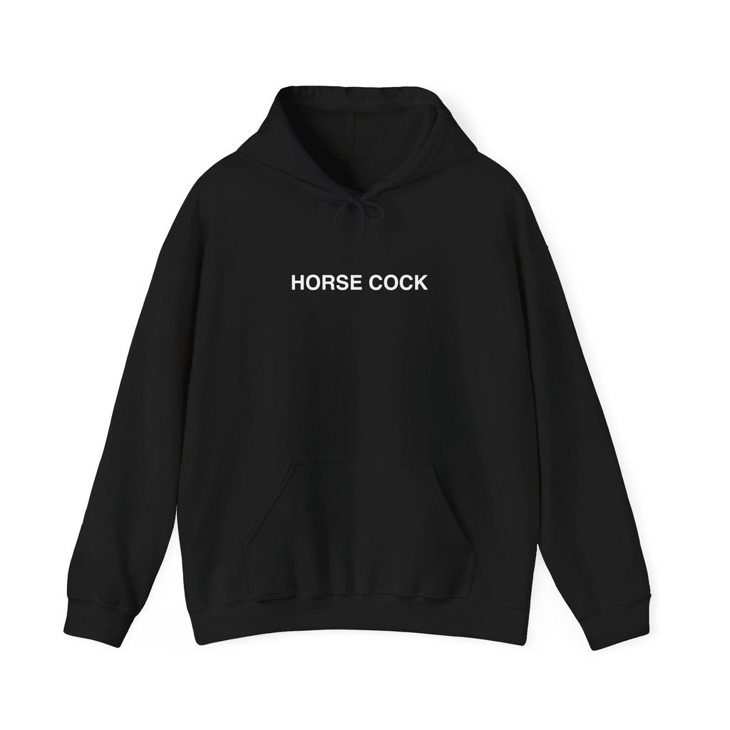 HORSE COCK - Graphic Black Hoodie