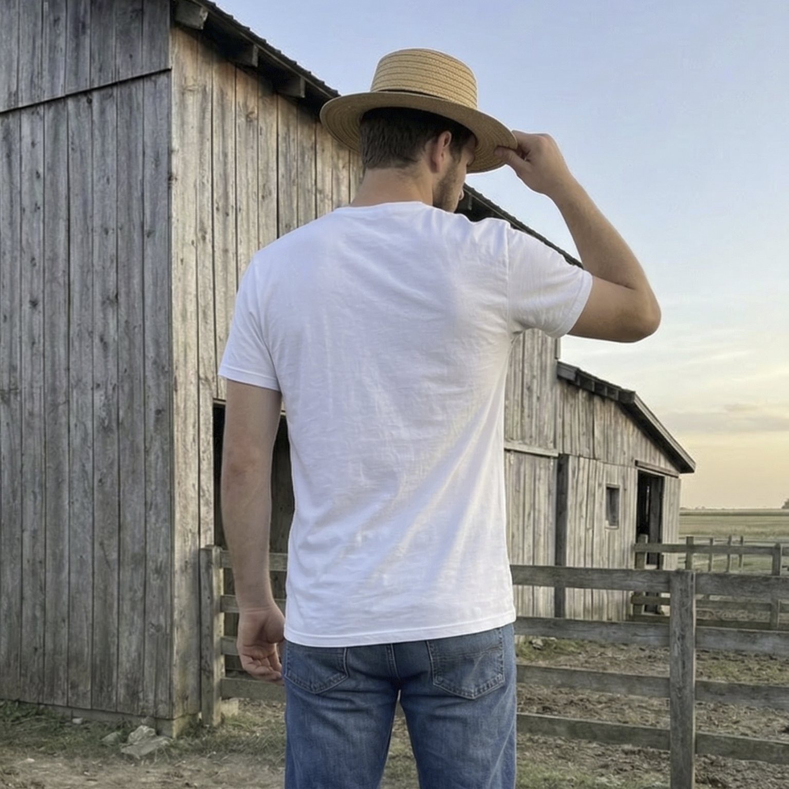 AMISH AF - White Tee