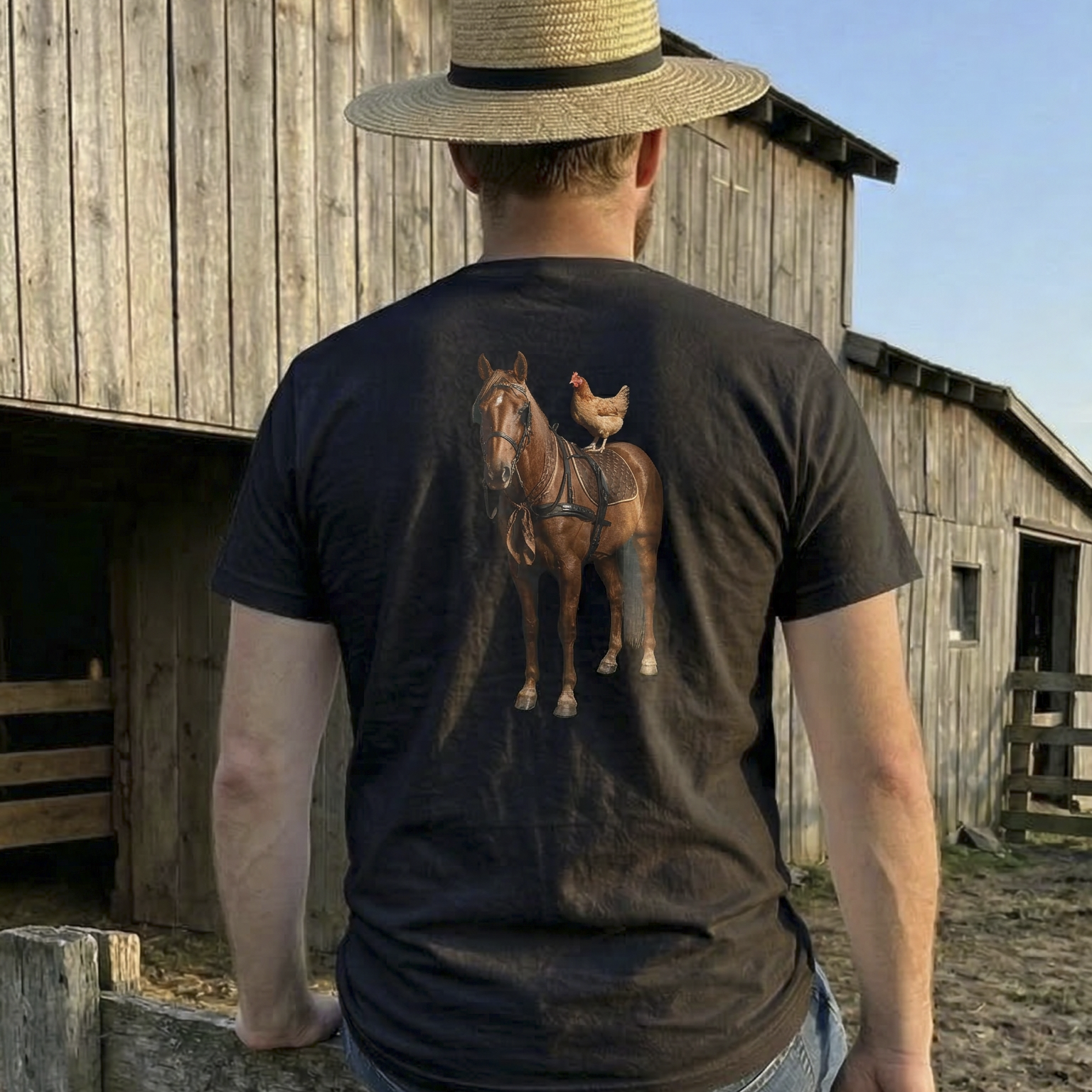 HORSE COCK - Graphic Black Tee