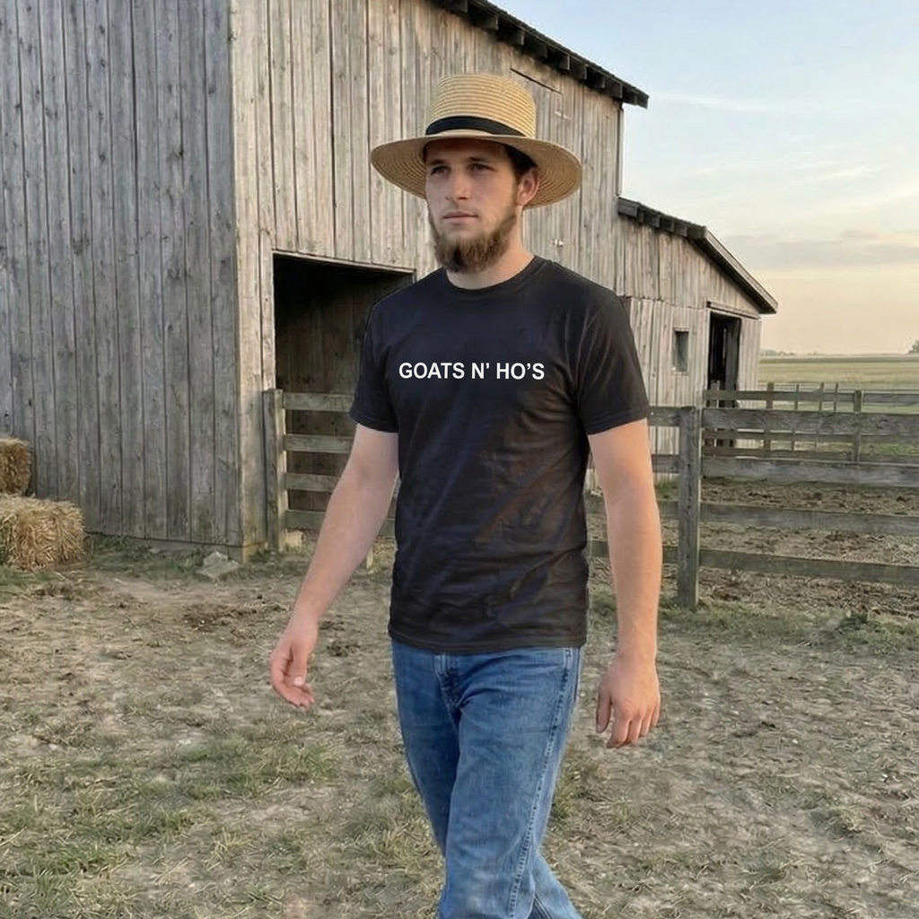 GOATS N' HOES - Graphic Black Tee