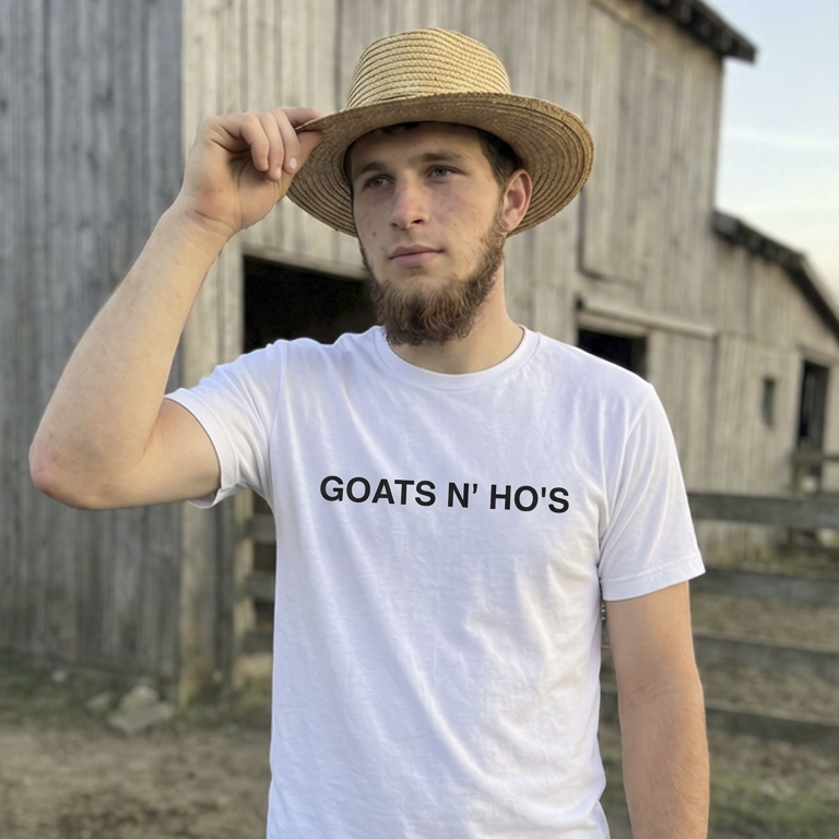 GOATS N' HOES - Graphic White Tee