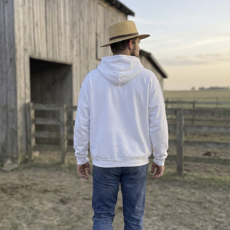 AMISH AF - White Hoodie