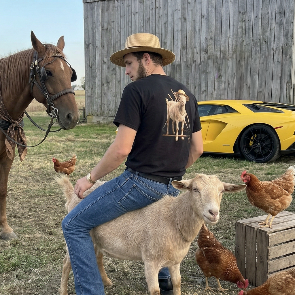 GOATS N' HOES - Graphic Black Tee